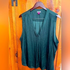Vince Camuto Teal Sleeveless Dress Shirt Size XXL